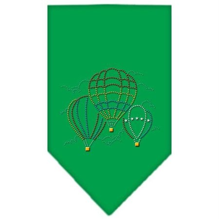 UNCONDITIONAL LOVE Hot Air Ballons Rhinestone Bandana Emerald Green Large UN813997